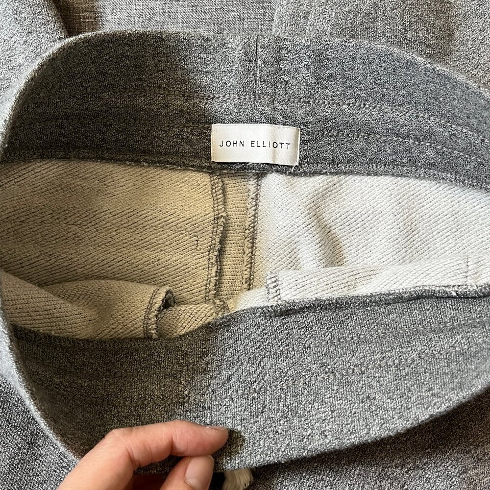 John Elliott Escobar Slim Taper Jogger Sweatpants - Men's Size 1 / Small - Gray - Picture 5 of 8